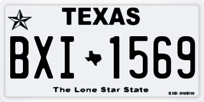 TX license plate BXI1569