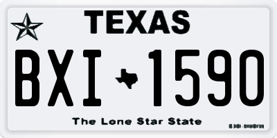 TX license plate BXI1590
