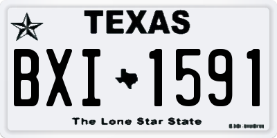 TX license plate BXI1591