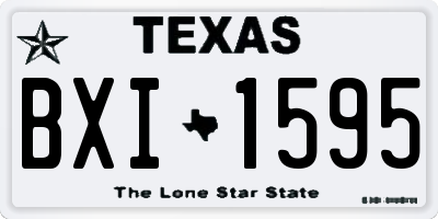 TX license plate BXI1595