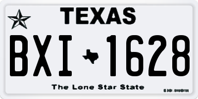 TX license plate BXI1628