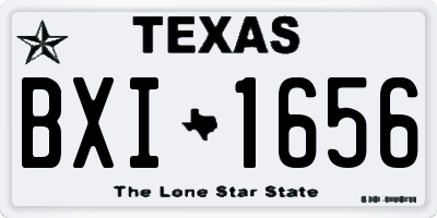 TX license plate BXI1656