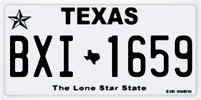 TX license plate BXI1659