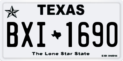 TX license plate BXI1690