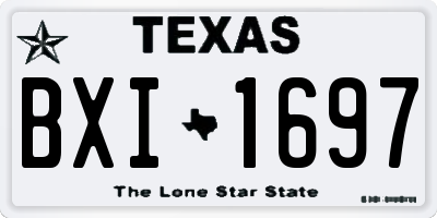 TX license plate BXI1697