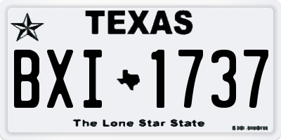 TX license plate BXI1737