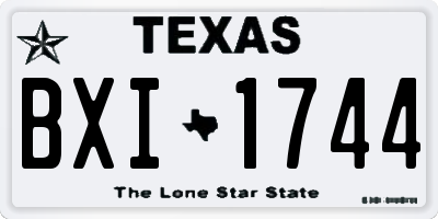 TX license plate BXI1744