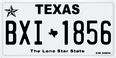 TX license plate BXI1856