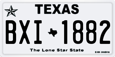 TX license plate BXI1882