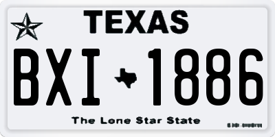 TX license plate BXI1886