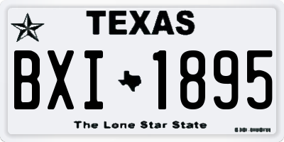 TX license plate BXI1895
