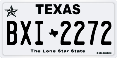 TX license plate BXI2272