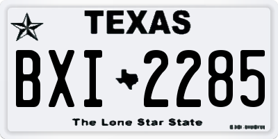TX license plate BXI2285