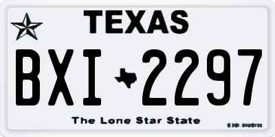 TX license plate BXI2297