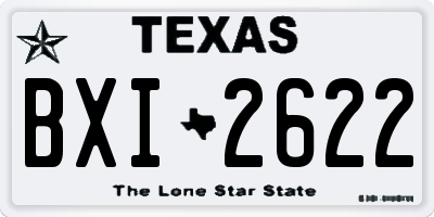TX license plate BXI2622