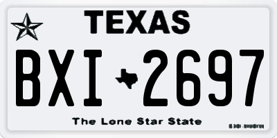 TX license plate BXI2697