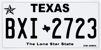 TX license plate BXI2723