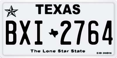 TX license plate BXI2764