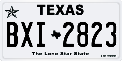 TX license plate BXI2823
