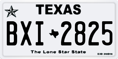 TX license plate BXI2825