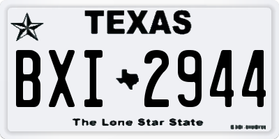 TX license plate BXI2944