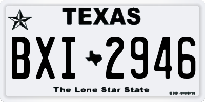 TX license plate BXI2946