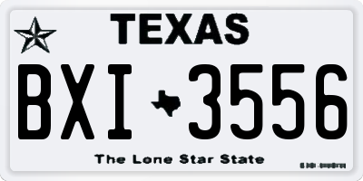 TX license plate BXI3556