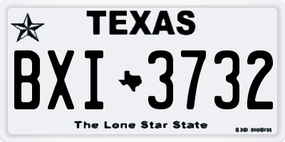 TX license plate BXI3732