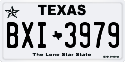 TX license plate BXI3979