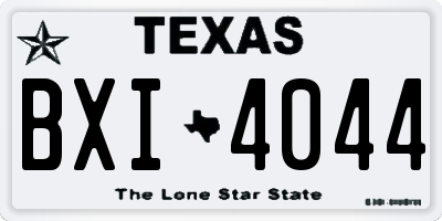 TX license plate BXI4044