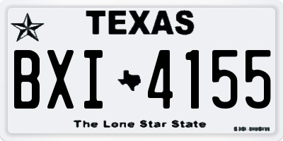 TX license plate BXI4155