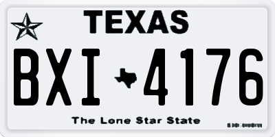 TX license plate BXI4176