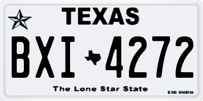 TX license plate BXI4272