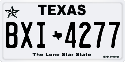 TX license plate BXI4277