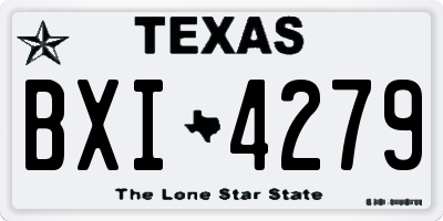 TX license plate BXI4279