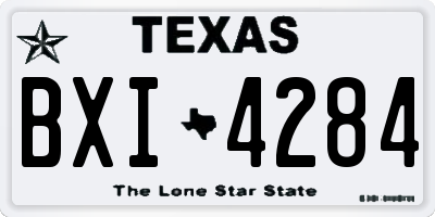 TX license plate BXI4284