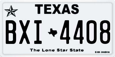 TX license plate BXI4408