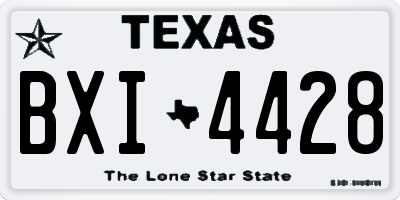 TX license plate BXI4428