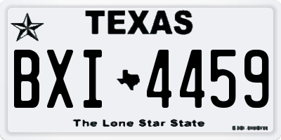 TX license plate BXI4459