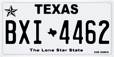 TX license plate BXI4462