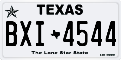 TX license plate BXI4544