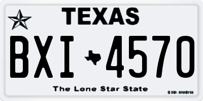 TX license plate BXI4570