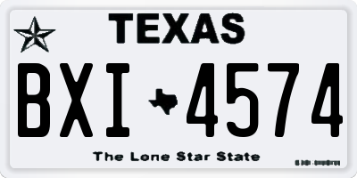 TX license plate BXI4574