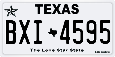 TX license plate BXI4595