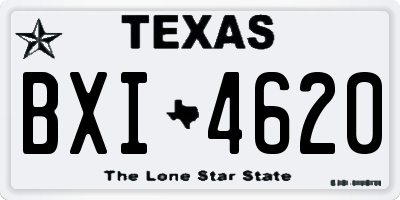 TX license plate BXI4620