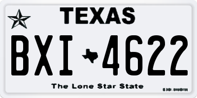 TX license plate BXI4622