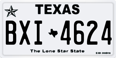 TX license plate BXI4624