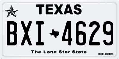 TX license plate BXI4629