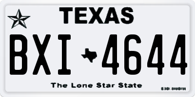 TX license plate BXI4644