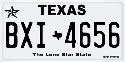TX license plate BXI4656